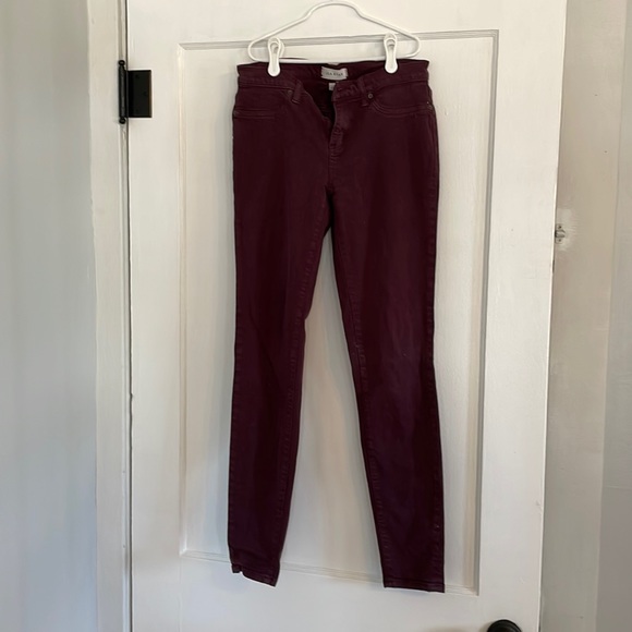Lily Ryan maroon jeans - size 27 - Picture 1 of 1